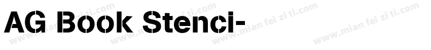 AG Book Stenci字体转换